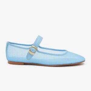Reformation Tilly Ballet Flat Blue Mist Mesh 7